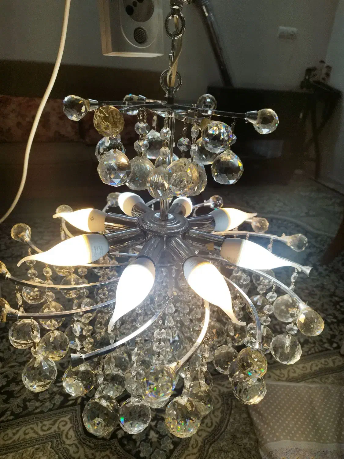 لوستر|لوستر و چراغ آویز|همدان, |دیوار