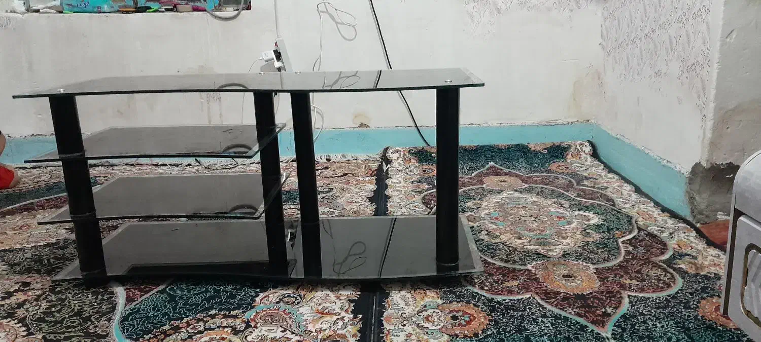 میز تی وی شیشه ای|میز تلویزیون|امیدیه, |دیوار