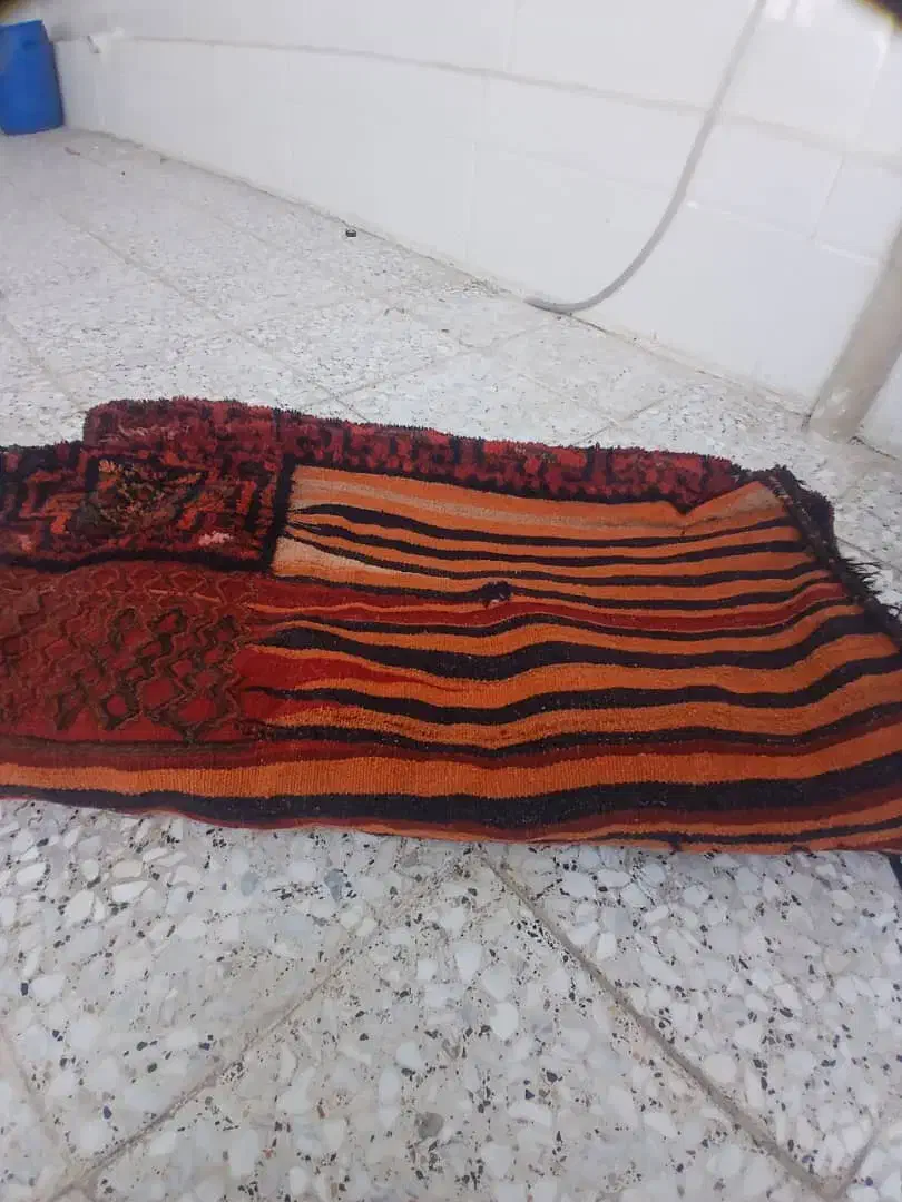 خورجین قدیمی|گلیم، جاجیم، گبه|شوشتر, |دیوار