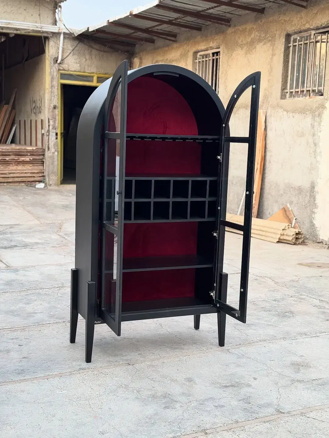 ویترین چوبی|بوفه، ویترین، کنسول|ملارد, |دیوار