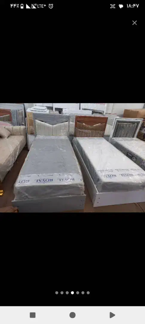 تختخواب تک نفره لمسه خور|تخت و سرویس خواب|شوشتر, |دیوار