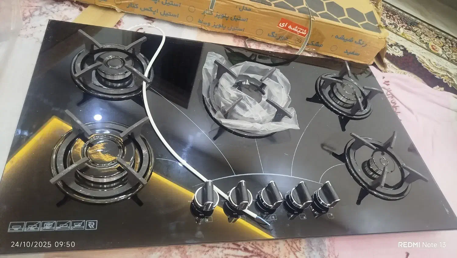 اجاق گاز ۵شعله  نو نو|اجاق گاز و لوازم برقی پخت‌وپز|رشت, جانبازان|دیوار