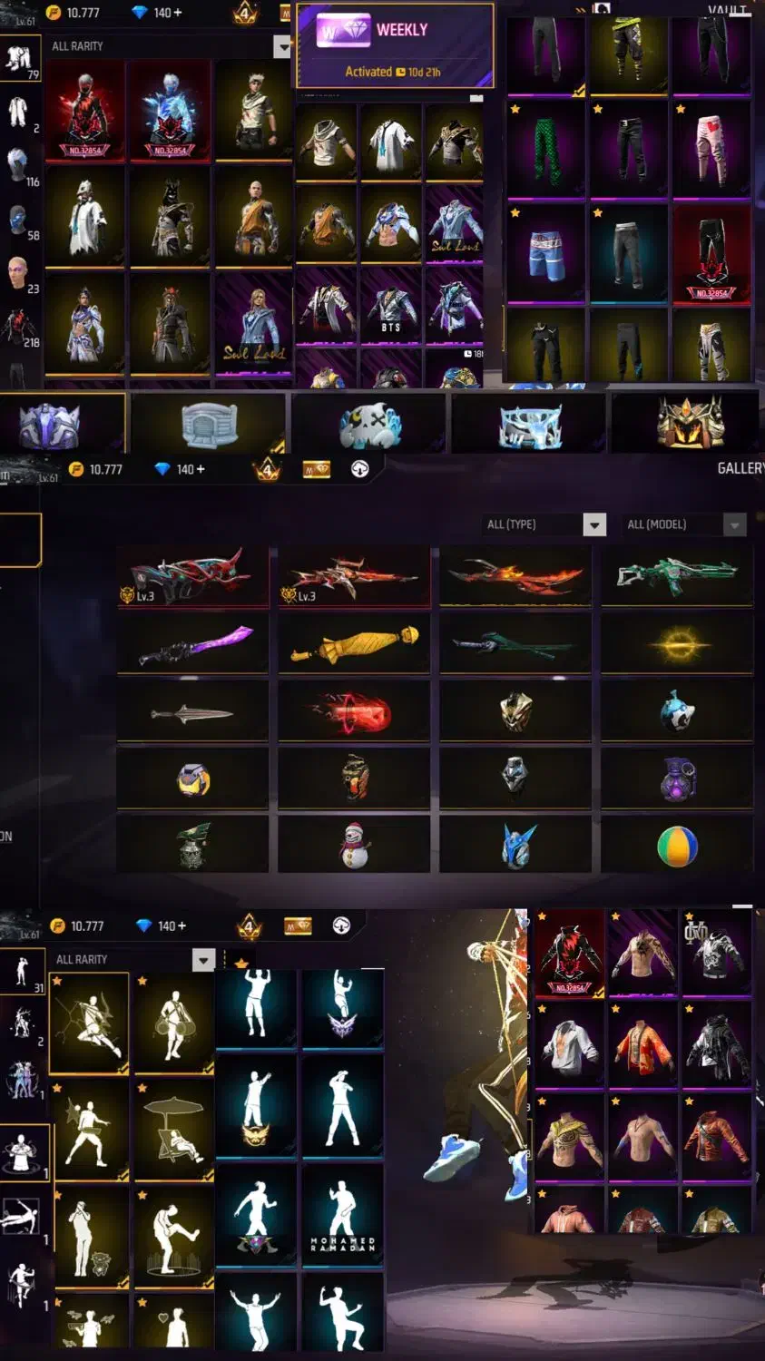 اکانت فری فایر قدیمی|کنسول، بازی ویدئویی و آنلاین|تهران, شمیراننو|دیوار