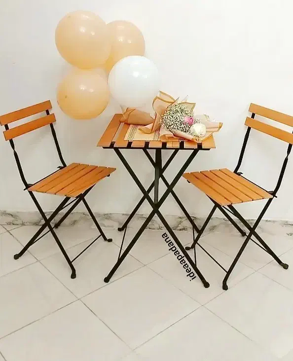 میز و صندلی تاشو پلی وود،تراس،بالکن،کافه،آشپزخانه|میز و صندلی غذاخوری|وحیدیه, |دیوار