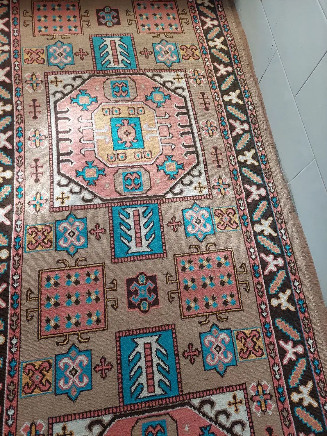 گلیم فرش تمیز|گلیم، جاجیم، گبه|تاکستان, |دیوار