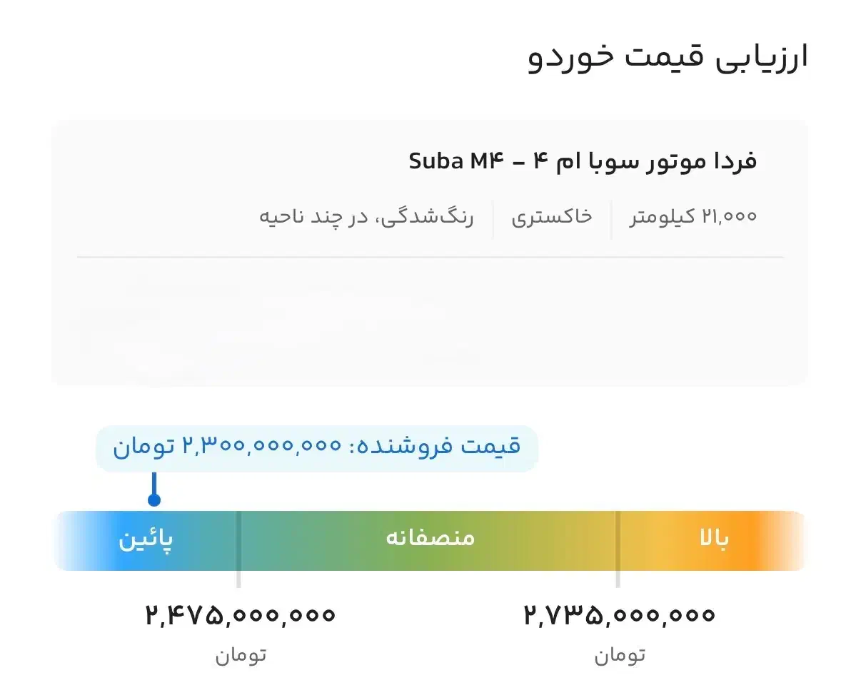 فردا موتور سوبا ام ۴ - Suba M4|خودرو سواری و وانت|تهران, قبا|دیوار