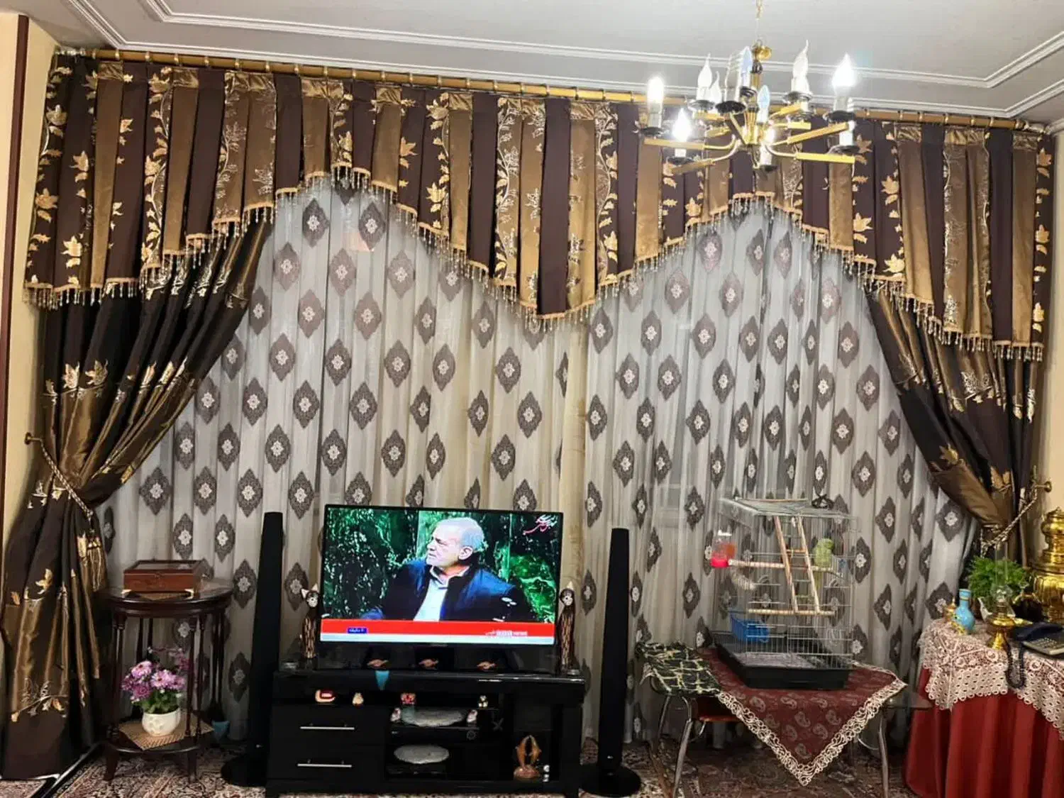 پرده سلطنتی|پرده، رانر، رومیزی|ترکمانچای, |دیوار