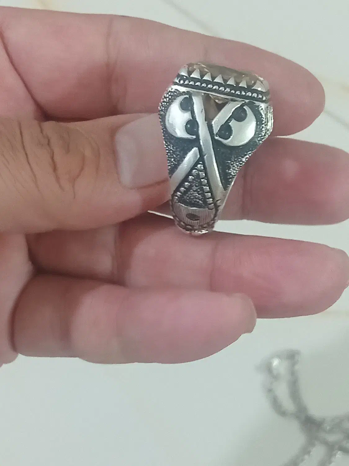 انگشتر وزنجیر کرال نقره|جواهرات|نیشابور, شهرک اندیشه|دیوار