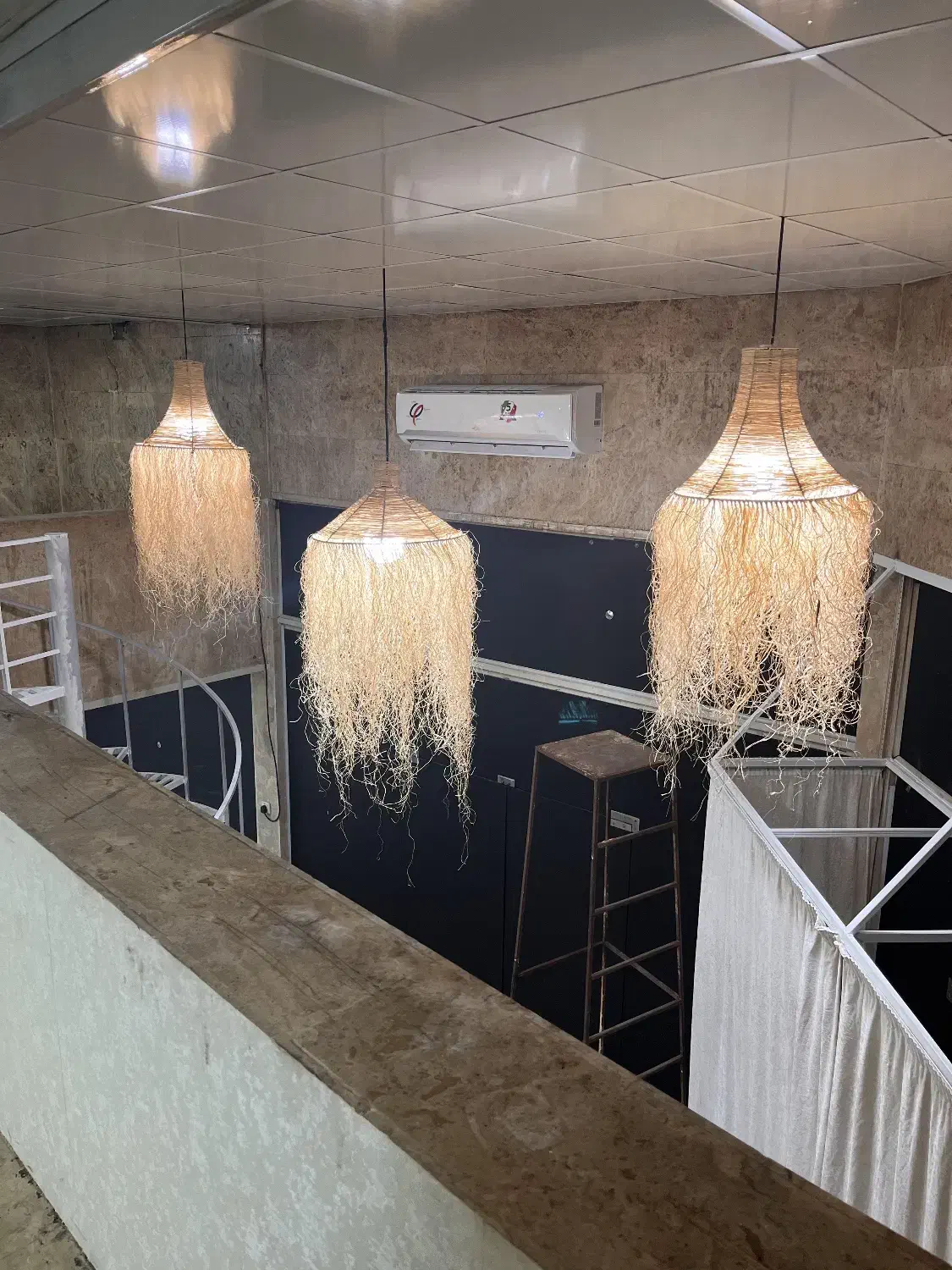 نیم ست حصیری با لوستر حصیری|مبلمان خانگی و میز عسلی|مشهد, هنرستان|دیوار