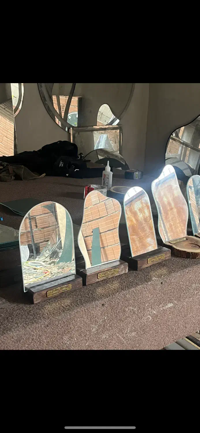 آینه هفت سین دکوری مدل دفرمه گنبدی و.ابعاد سفارشی|آینه|قائم‌شهر, |دیوار