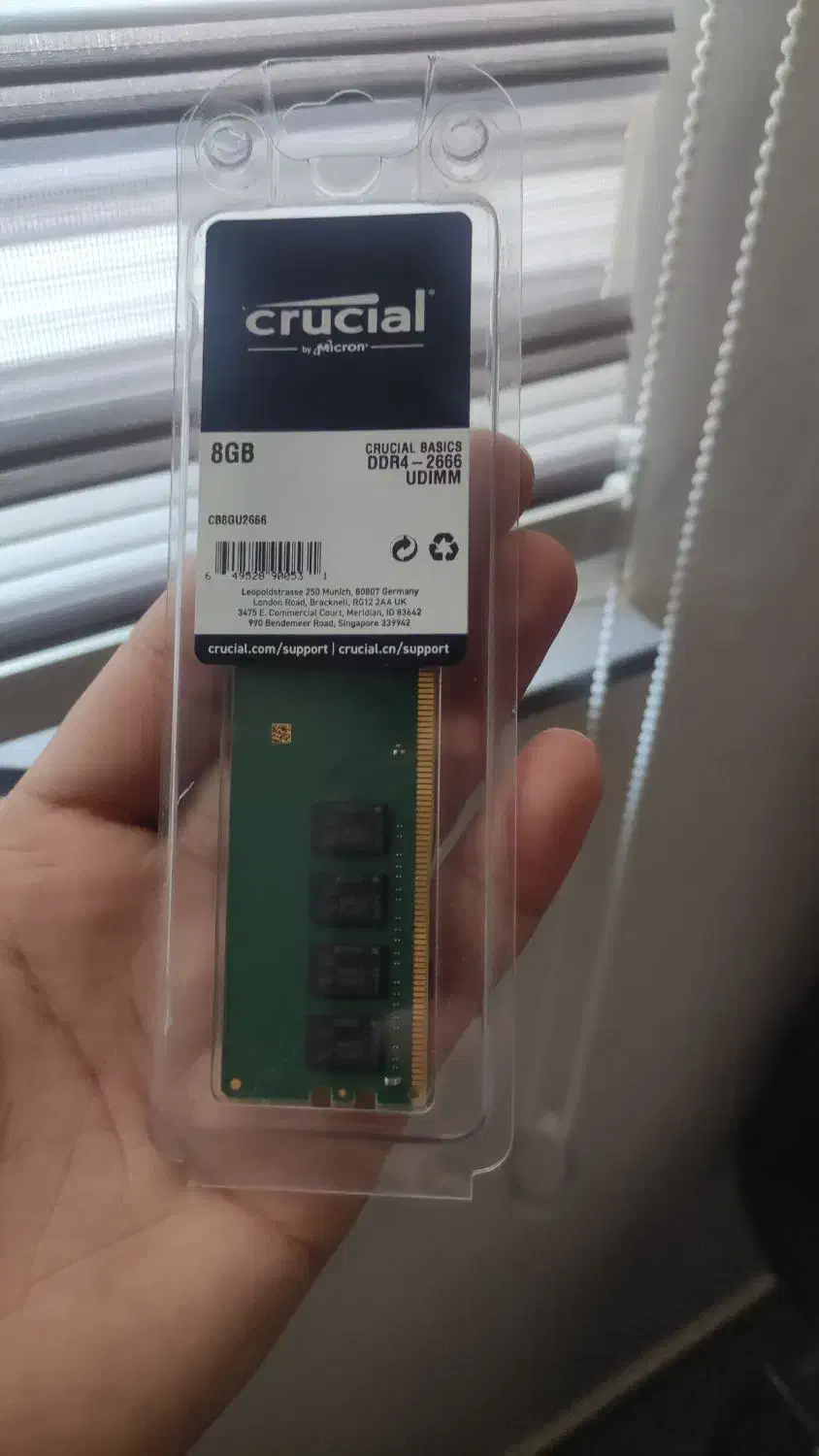 رم ۸ گیگ ddr4 crucial|قطعات و لوازم جانبی رایانه|تالش, هشتپر|دیوار