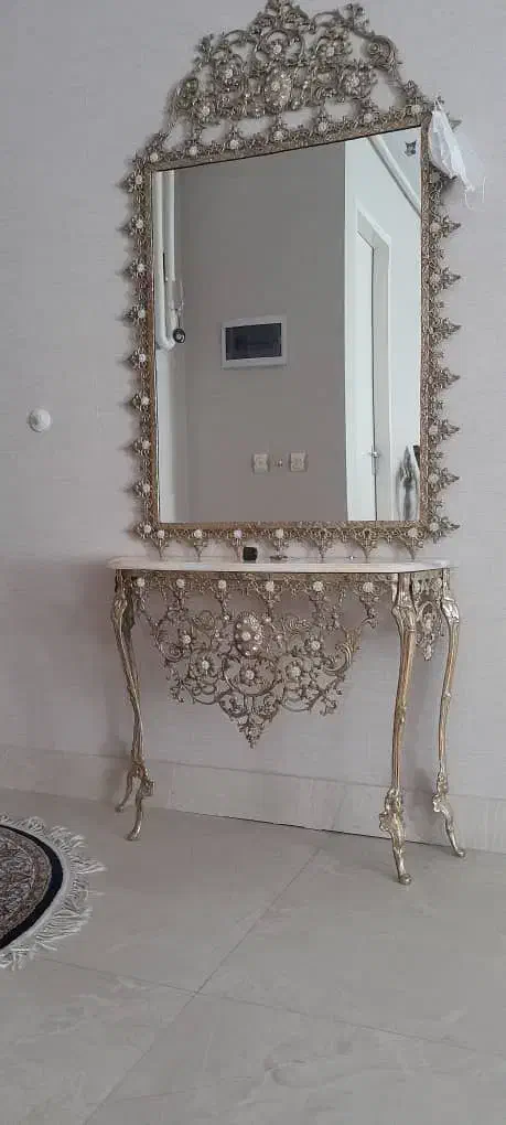 ساعت ایستاده برنز و آینه کنسول برنز|ساعت دیواری و تزئینی|تبریز, |دیوار