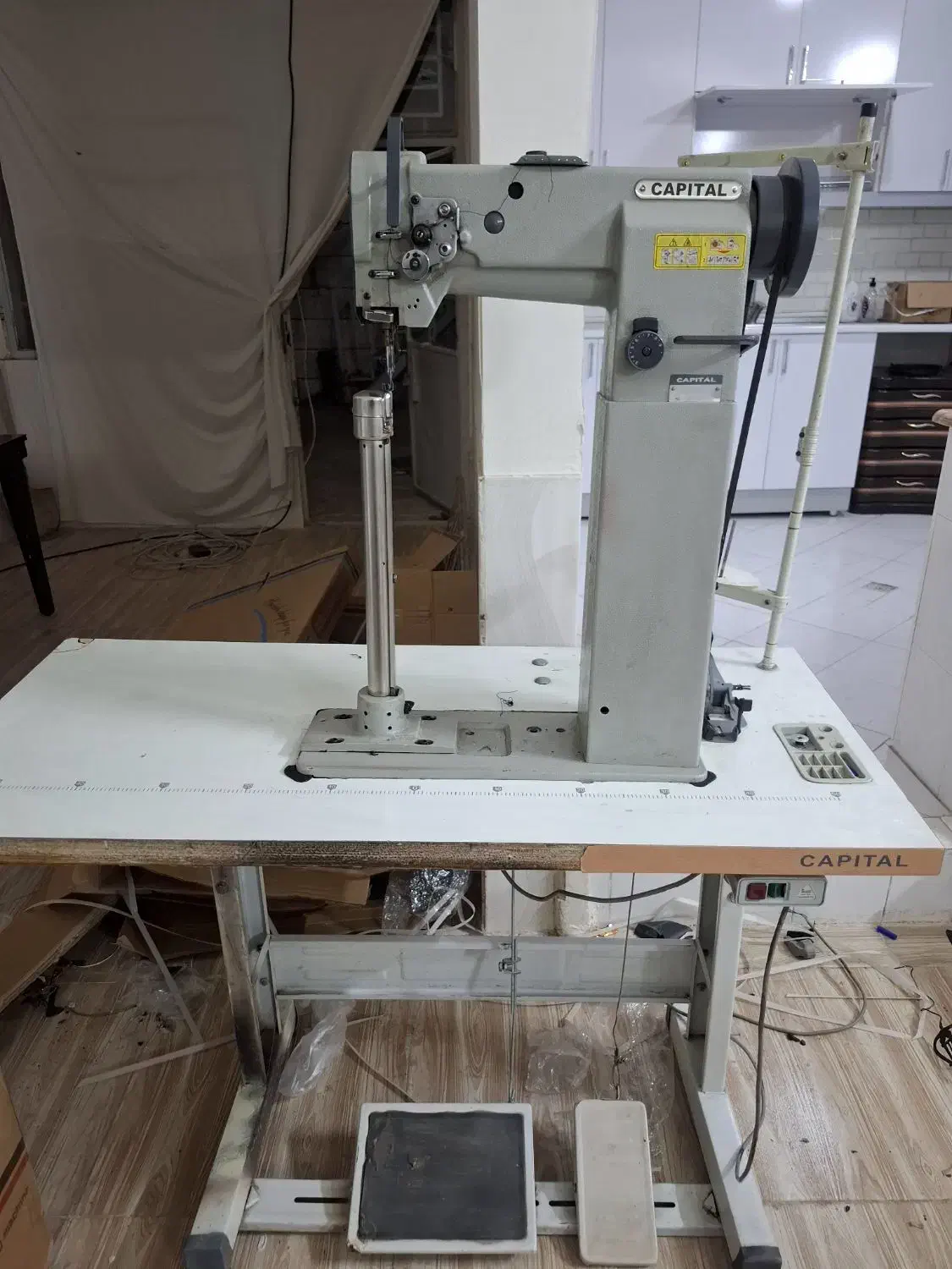 چرخ بطر عمود کفی دوز 8365کپیتال سالم درحال کار|چرخ خیاطی و ریسندگی|مشهد, طبرسی شمالی|دیوار