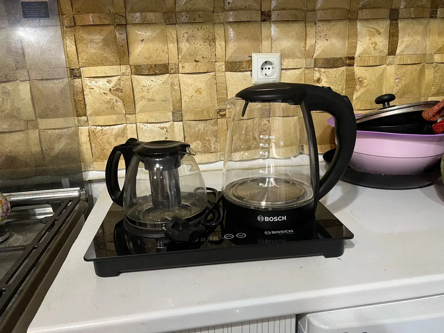 چایساز بوش ( نو)|سماور، چای‌ساز، قهوه‌ساز|نیشابور, هفده شهریور|دیوار