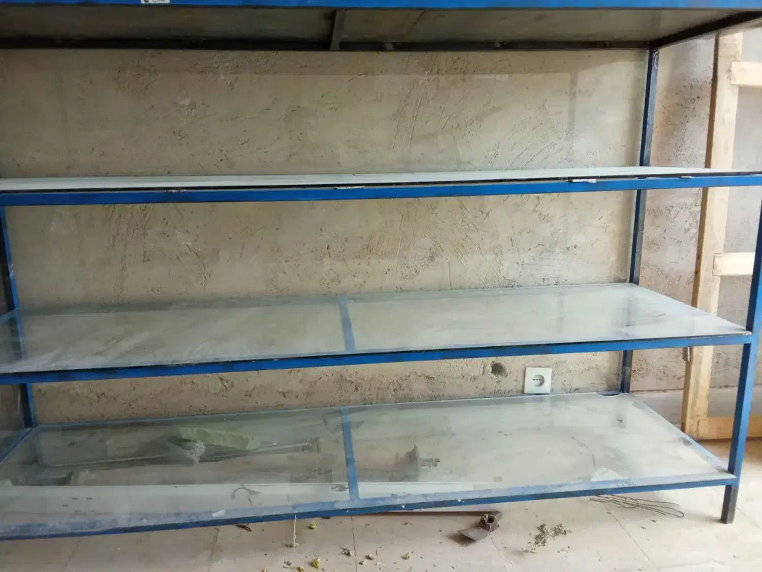 قفسه آهنی میز شیشه ای|عمده‌فروشی|رزن, |دیوار