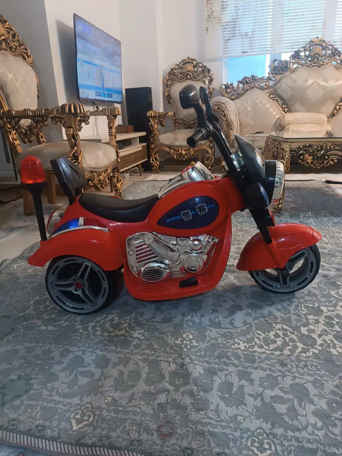 موتور پلیسی شارژی|اسباب‌بازی بچه|زرندیه, |دیوار