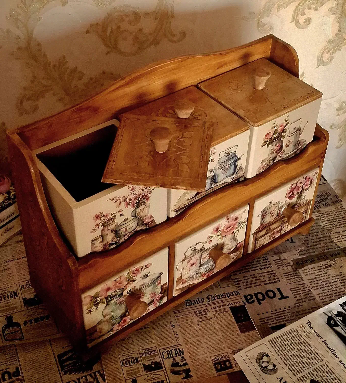 جعبه جای قندوشکر|صنایع دستی و سایر لوازم تزئینی|تهران, درکه|دیوار