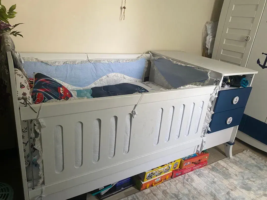 سرویس تخت و کمد کودک و نوجوان ملوانی بالسا|تخت و صندلی بچه|تهران, فدک|دیوار