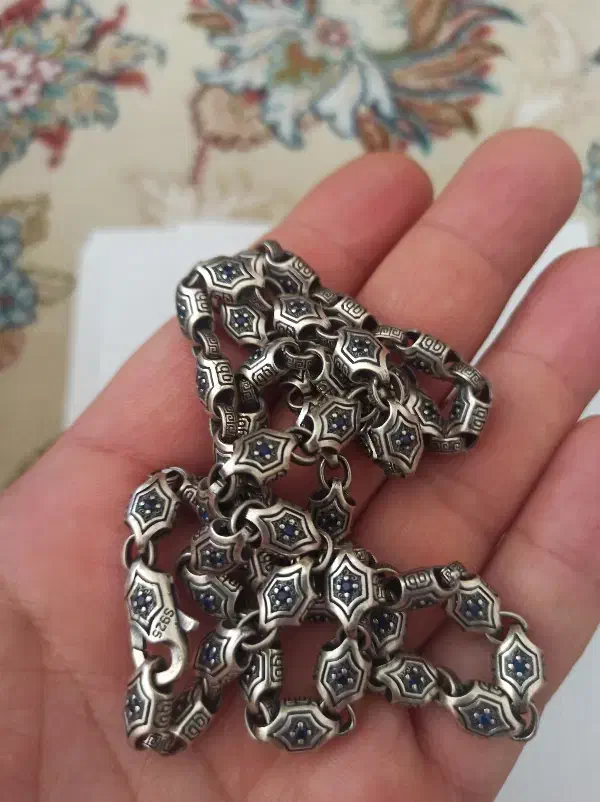 زنجیر.گردنبند نقره|جواهرات|اصفهان, عباس‌آباد|دیوار