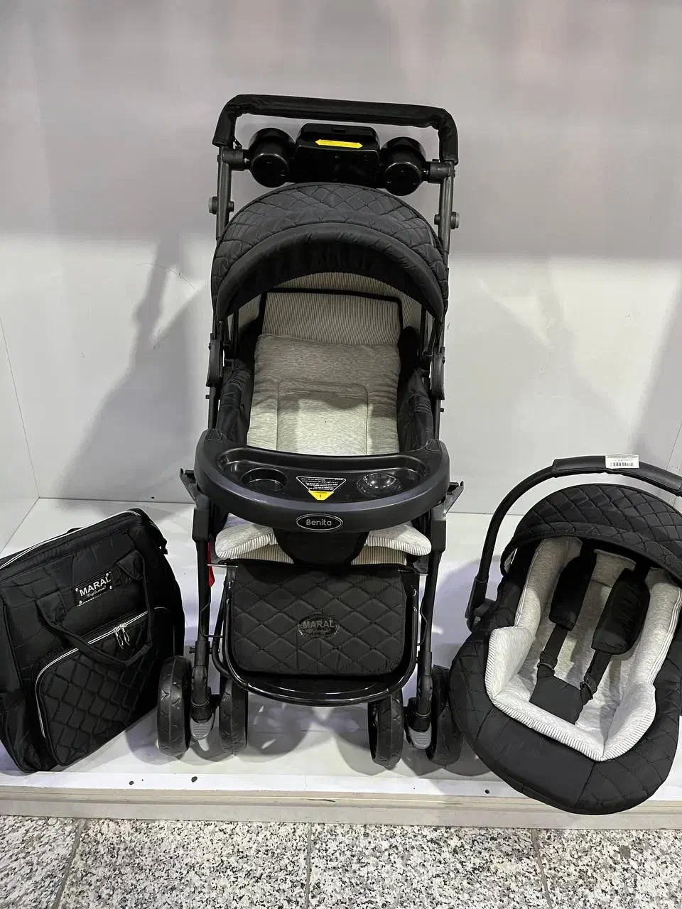 فروش کالسکه و کریر و تخت کنار مادر|کالسکه و لوازم جانبی|سمنان, |دیوار