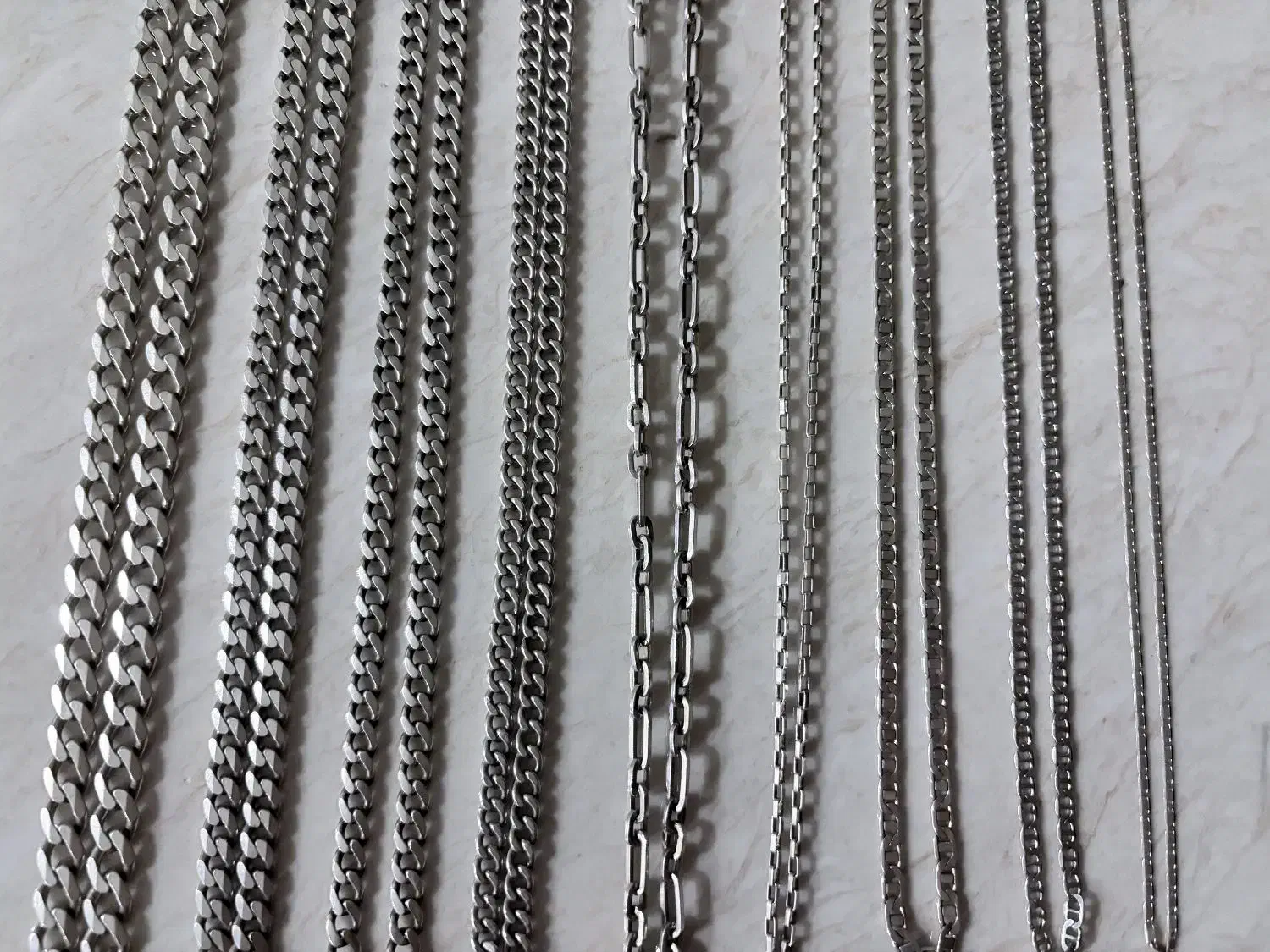 زنجیر و دستبند نقره|جواهرات|ساوه, |دیوار