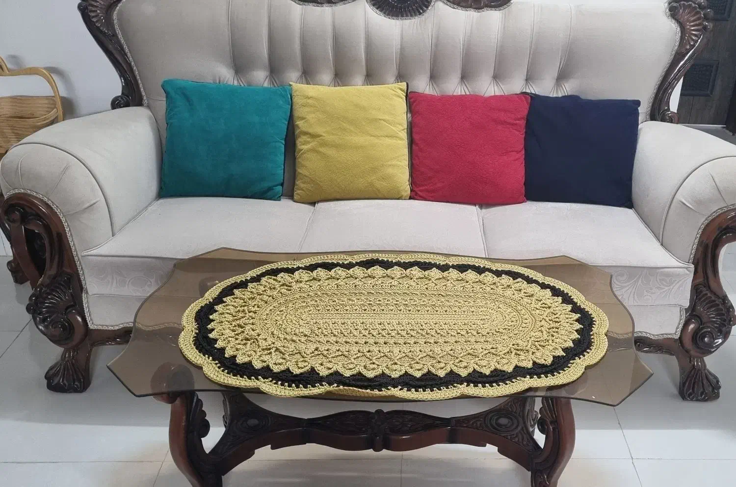 مبلمان ۹ نفره تمیز جنس چوب|مبلمان خانگی و میز عسلی|بوشهر, |دیوار