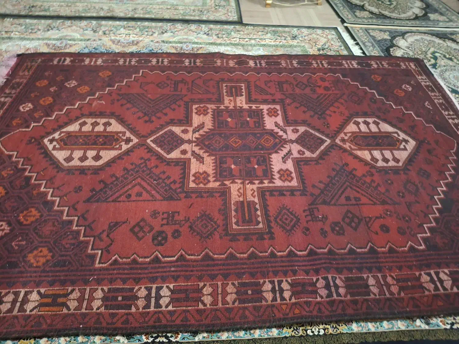 فرش دستبافت لری|فرش|ایذه, |دیوار