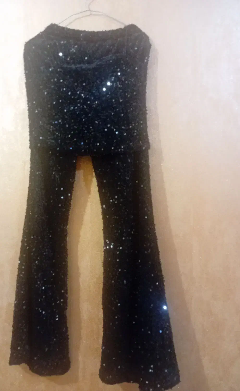 فروش دوعدد لباس مجلسی مخل پولکی سه تیکه|لباس|اهواز, معین زاده|دیوار