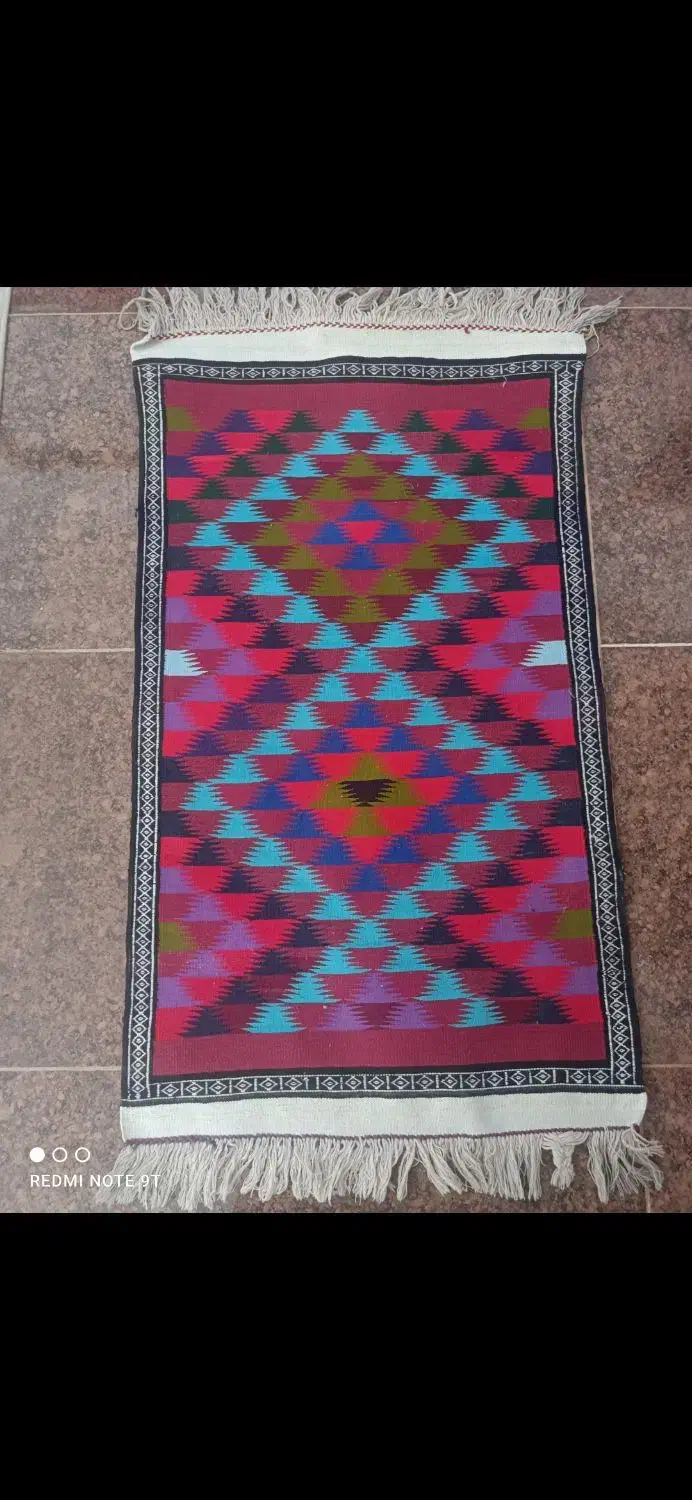 قالیچه سنتی|گلیم، جاجیم، گبه|قم, زنبیل آباد|دیوار