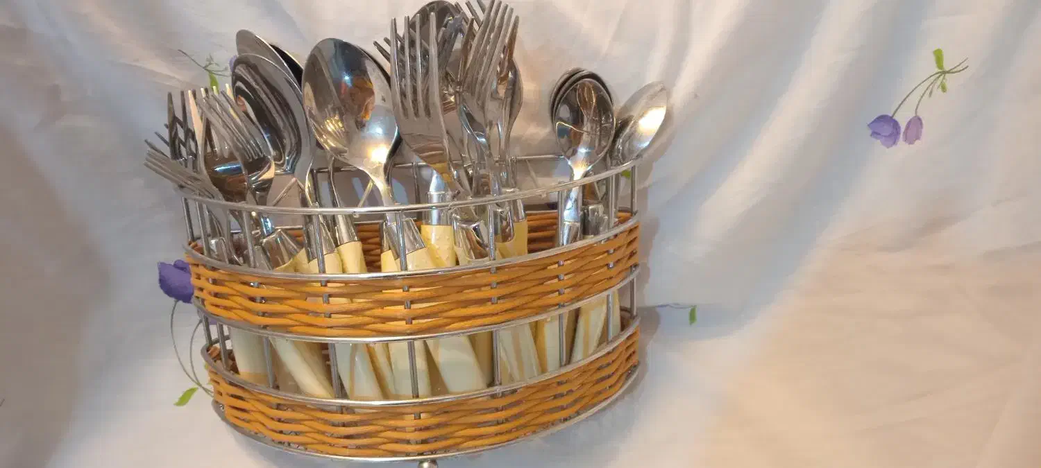 سرویس قاشق وچنگال|ظروف سرو و پذیرایی|گلبهار, شهر جدید گلبهار|دیوار