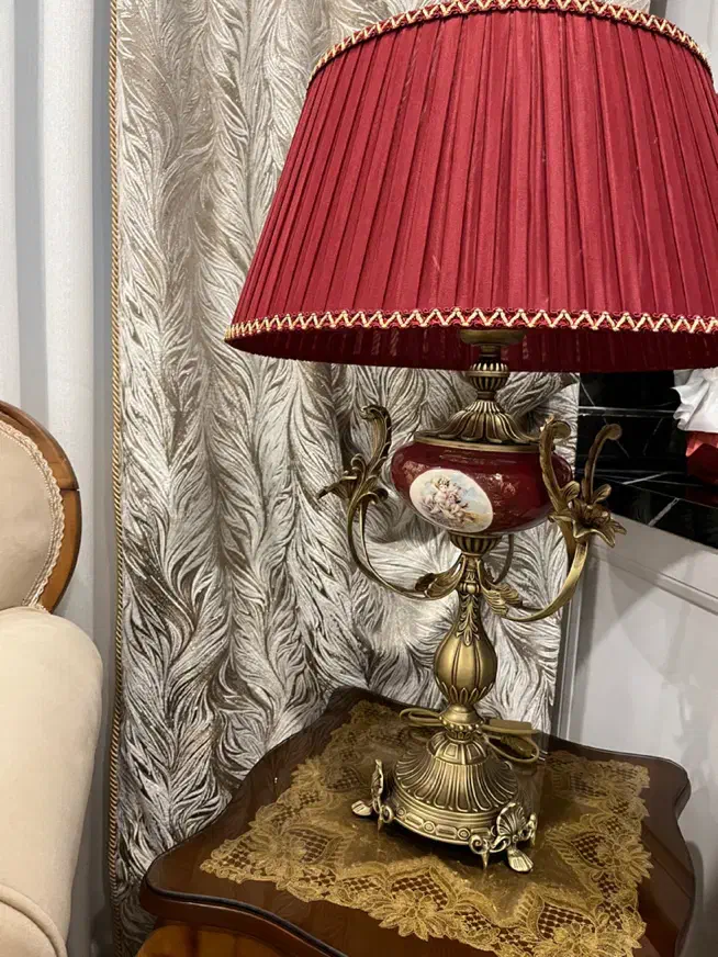 یک جفت اباژور برنز آکبند|چراغ خواب و آباژور|تهران, جوادیه|دیوار