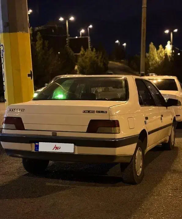 پژو 405 سفید تر تمیز|خودرو سواری و وانت|خرم‌آباد, |دیوار