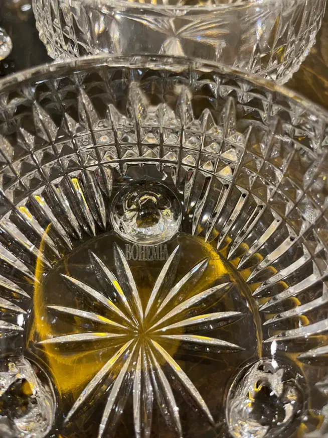 کریستال پیاله اجیل خوری بوهمیا bohemia با حک لیزری|ظروف سرو و پذیرایی|تهران, سعادتآباد|دیوار