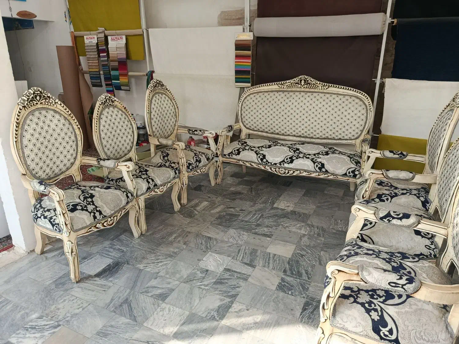 مبل سلطنتی (قیمت کل)|مبلمان خانگی و میز عسلی|کرمانشاه, |دیوار