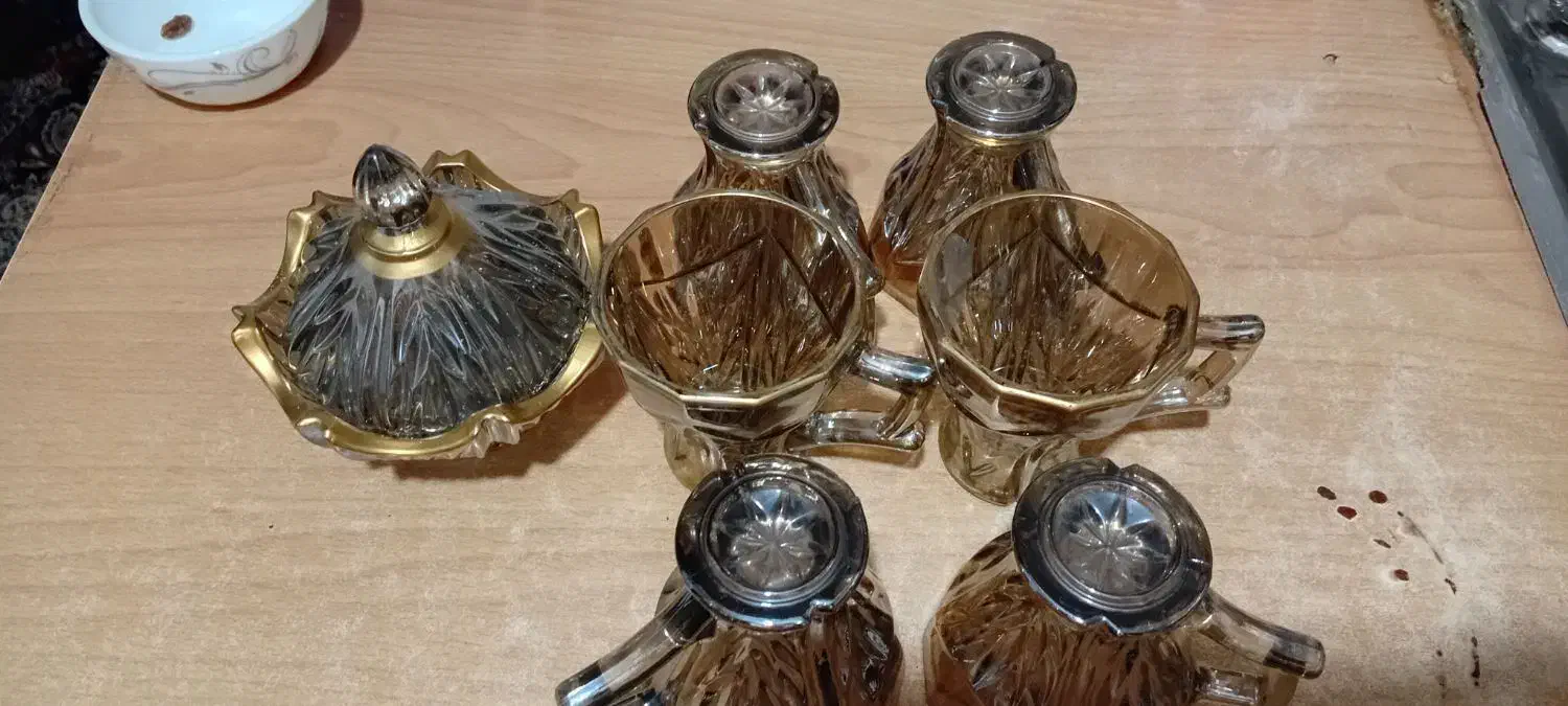 فندان چای و قندان|ظروف سرو و پذیرایی|اسلامشهر, شهرک واوان|دیوار