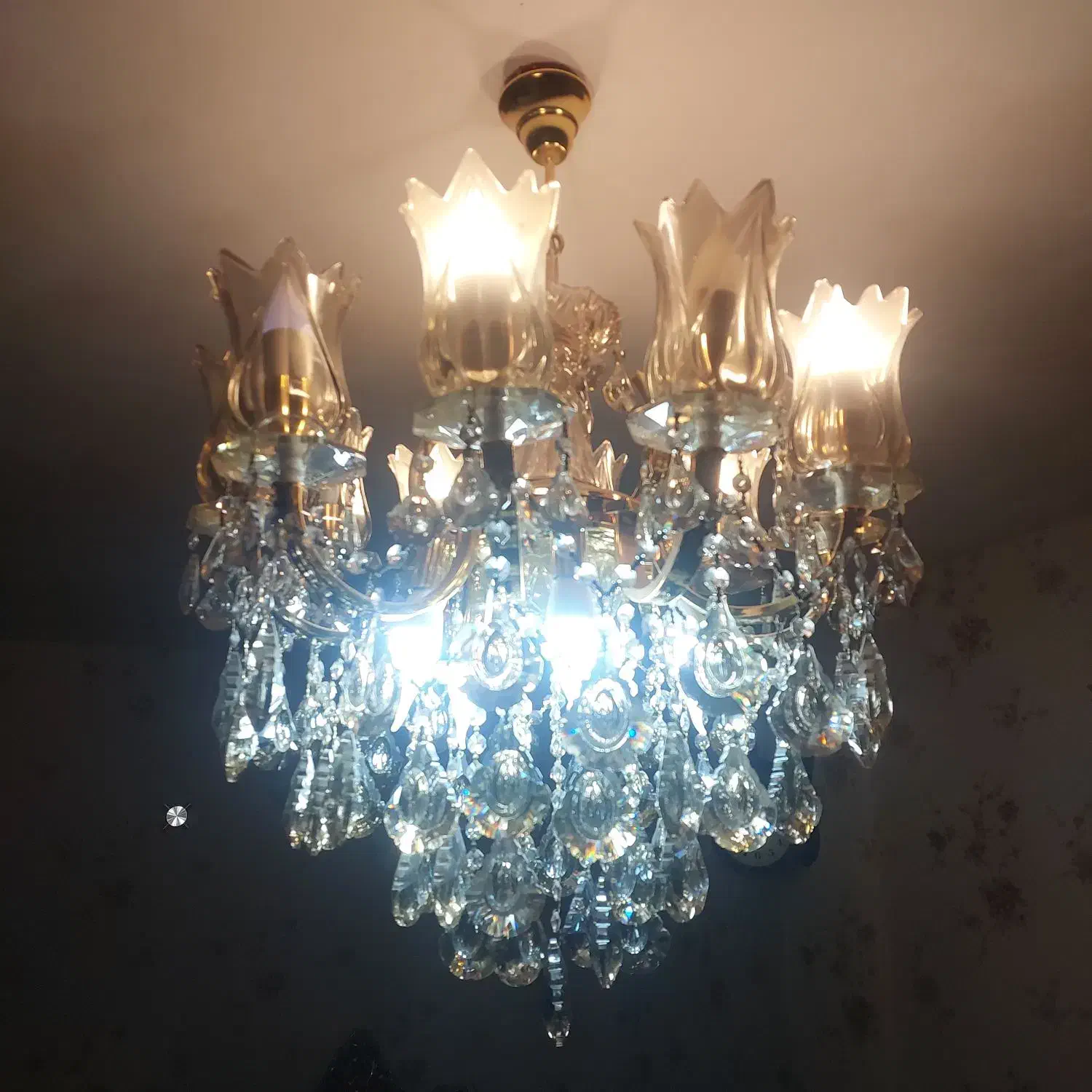 لوستر ۱۵ شعله|لوستر و چراغ آویز|پرند, فاز ۶|دیوار