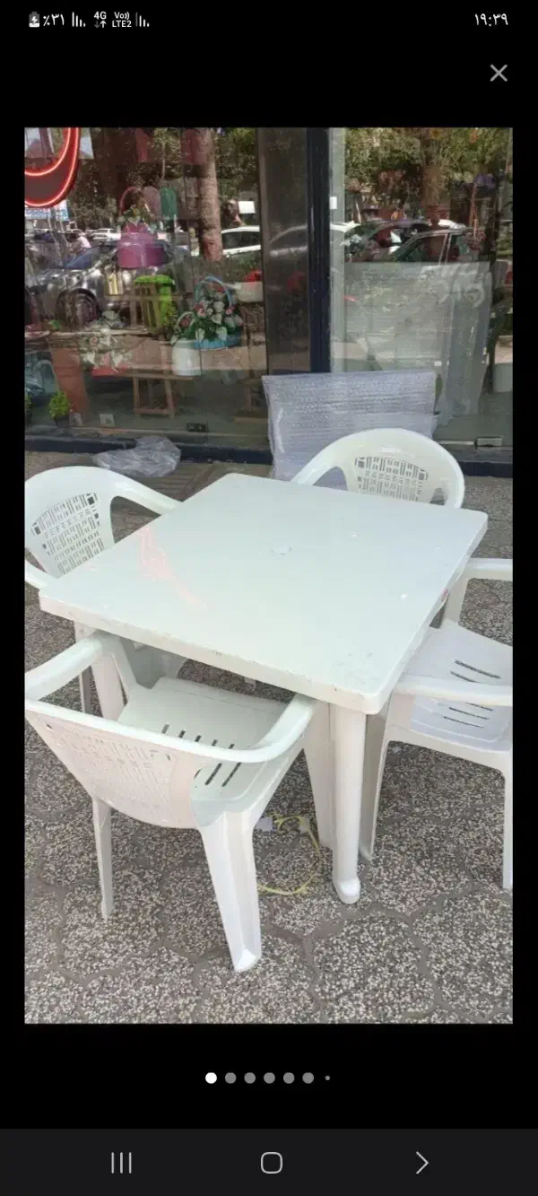 فروش فوری صندلی ومیز بسیارنوپلاستیکی|میز و صندلی غذاخوری|طرقبه, |دیوار