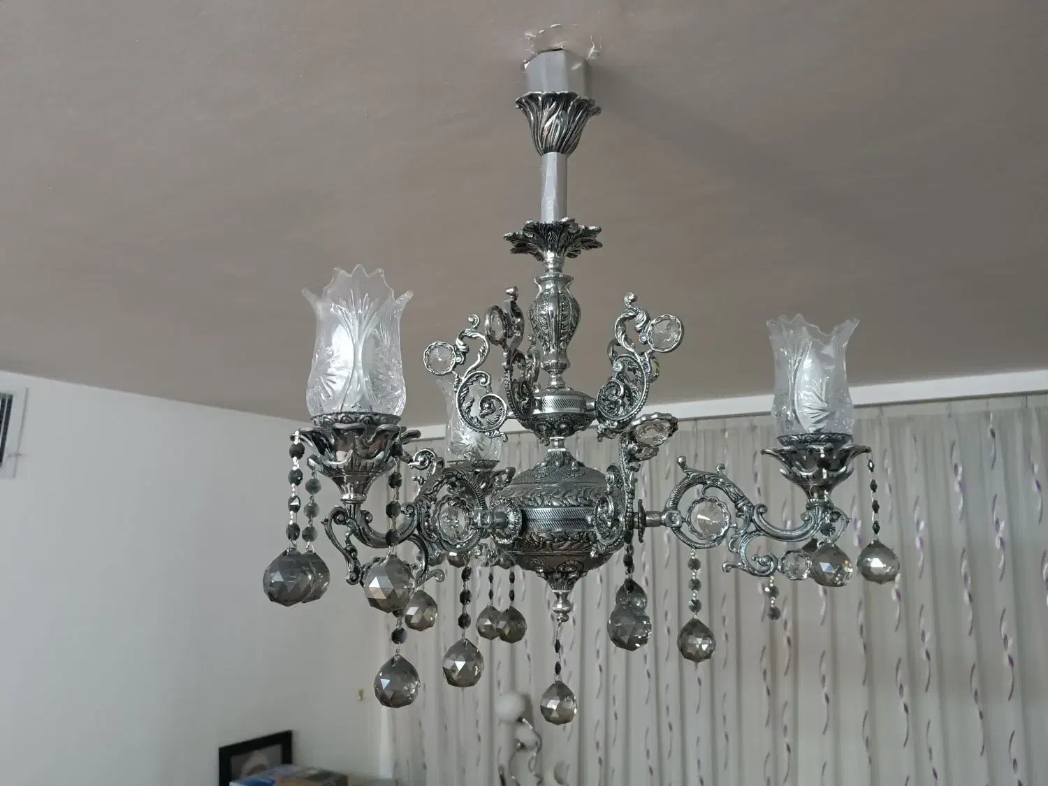 لوستر ۳ شعله|لوستر و چراغ آویز|مشهد, حسابی جنوبی (شهرک غرب)|دیوار