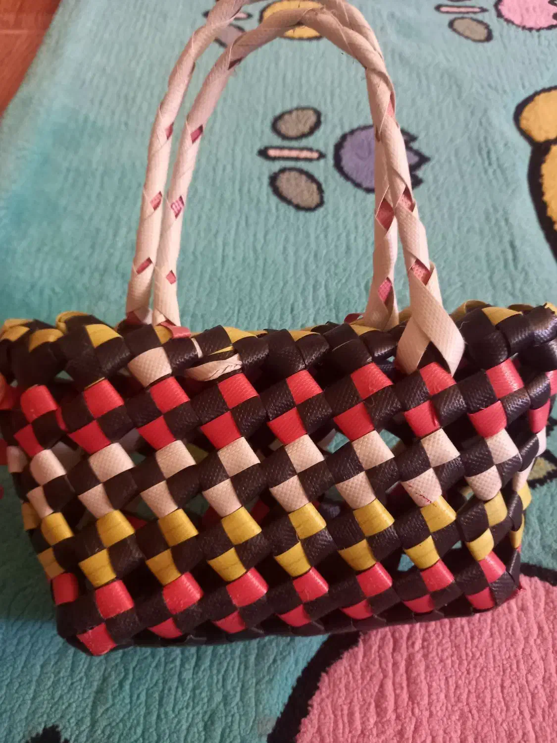 ساک حصیری بچگانه نو|کیف، کفش، کمربند|لنگرود, |دیوار