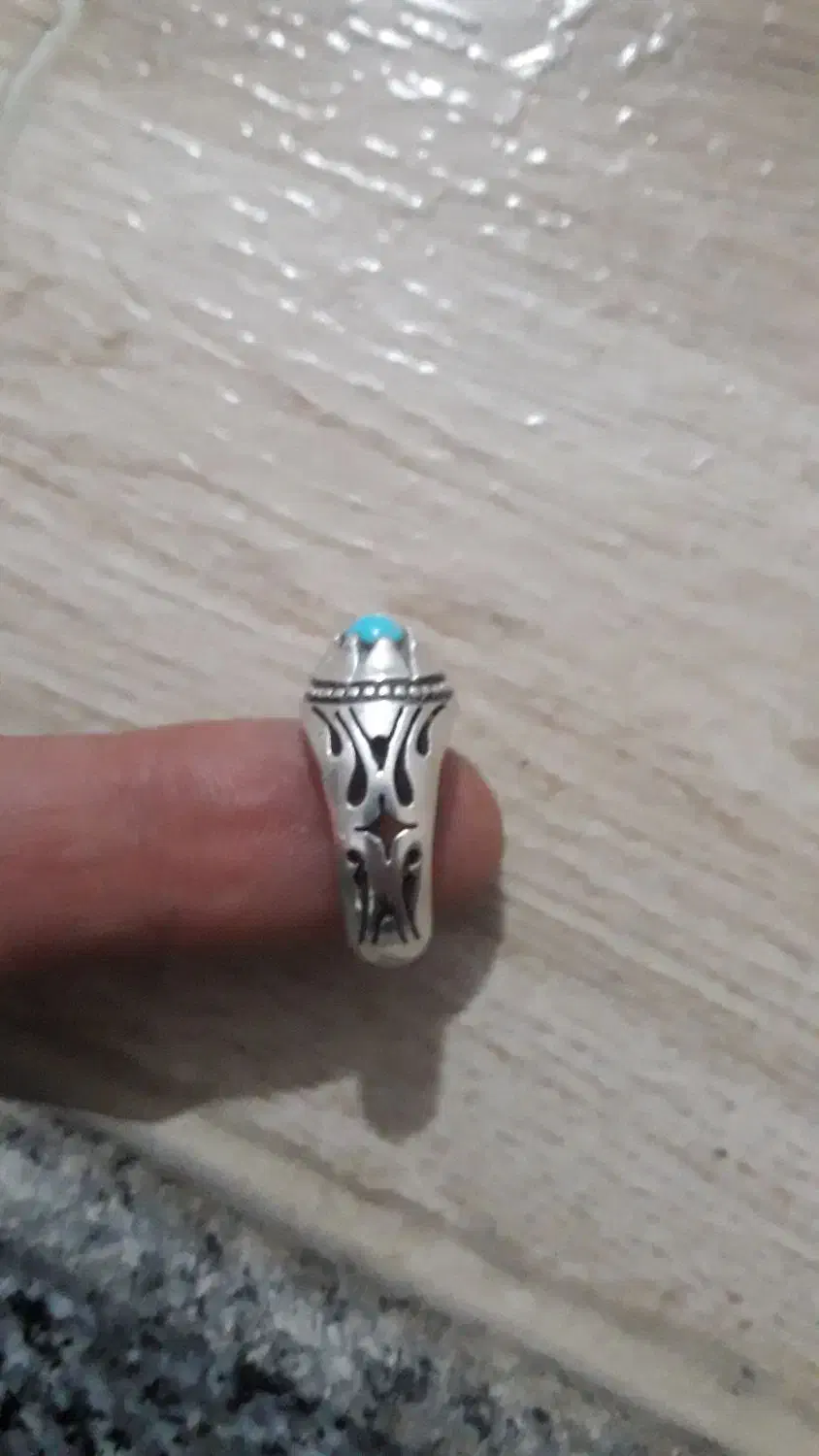 انگشتر فیروزه دست ساز|کلکسیون اشیاء عتیقه|کبودرآهنگ, |دیوار