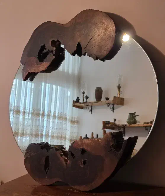 آینه با قاب چوبی|آینه|تهران, سلسبیل شمالی|دیوار