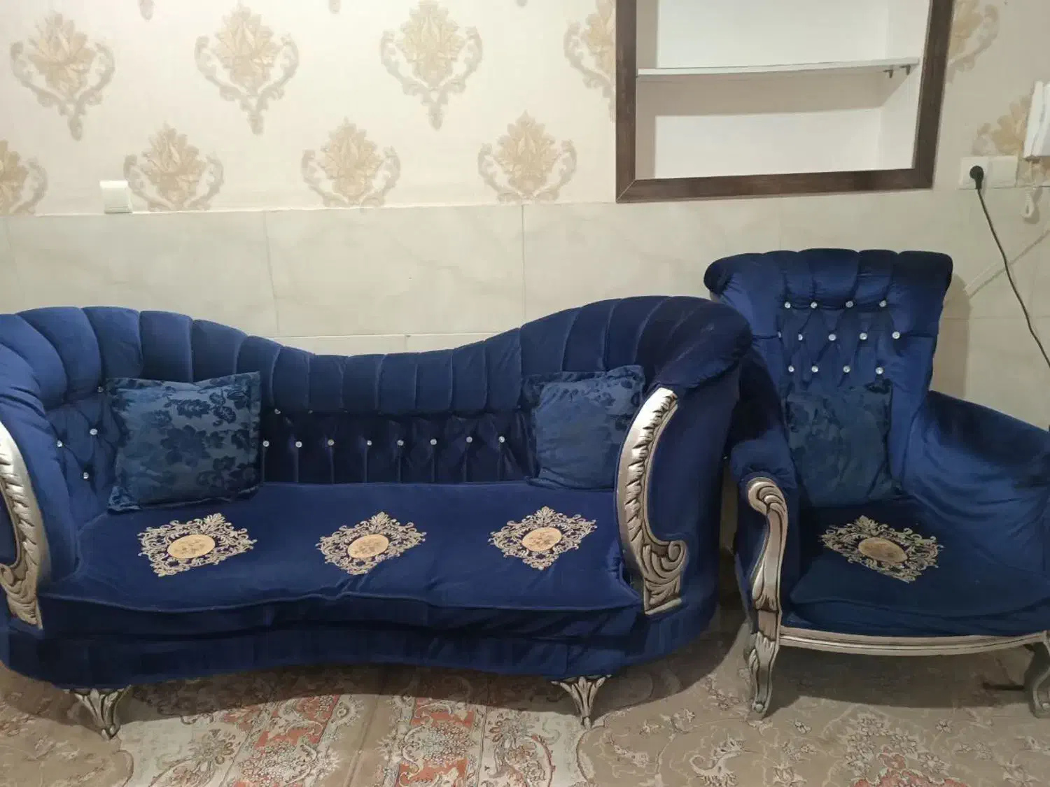 مبلمان نیم ست|مبلمان خانگی و میز عسلی|مشهد, حیدرآباد|دیوار