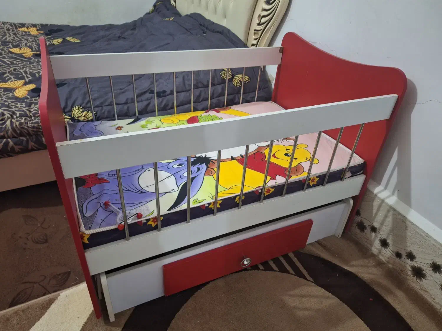 تخت کودک گهواره شو|تخت و صندلی بچه|زابل, |دیوار