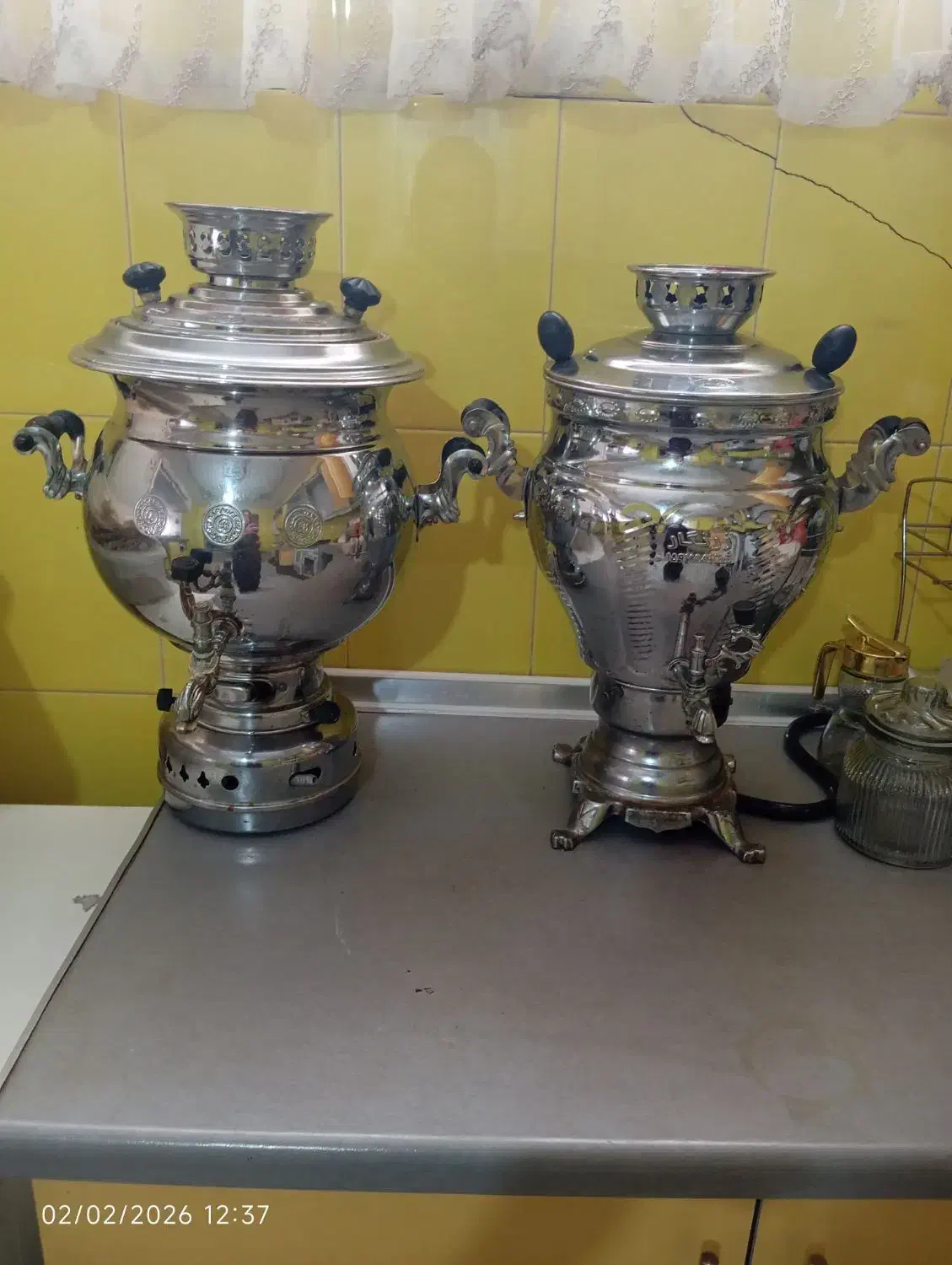 دوعدد سماور گازی|سماور، چای‌ساز، قهوه‌ساز|مهاباد (آذربایجان غربی), |دیوار