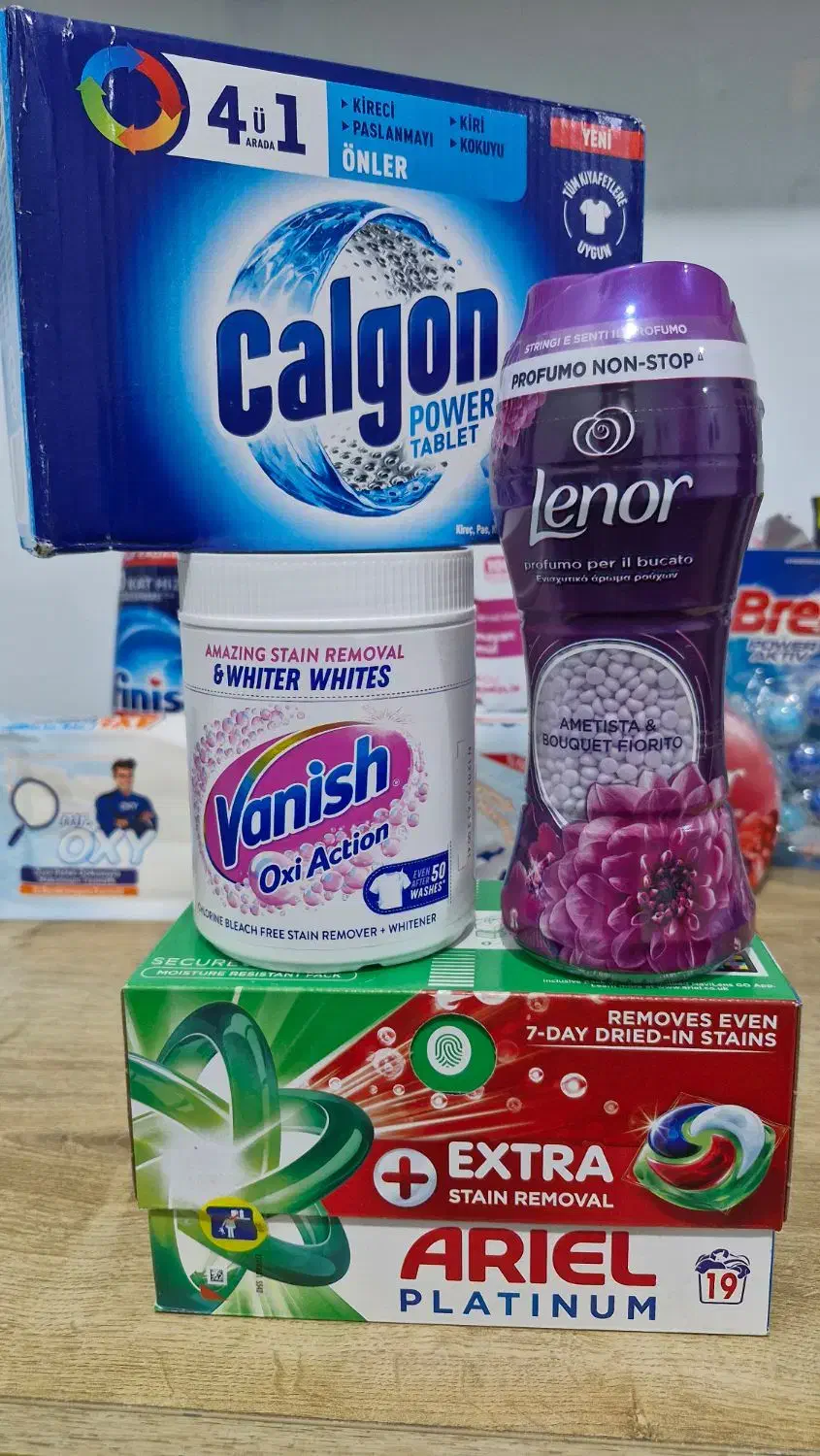 محصولات ماشین لباسشویی  جرمگیر  شوینده  خوشبوکننده|مواد شوینده و دستمال کاغذی|دوگنبدان, |دیوار