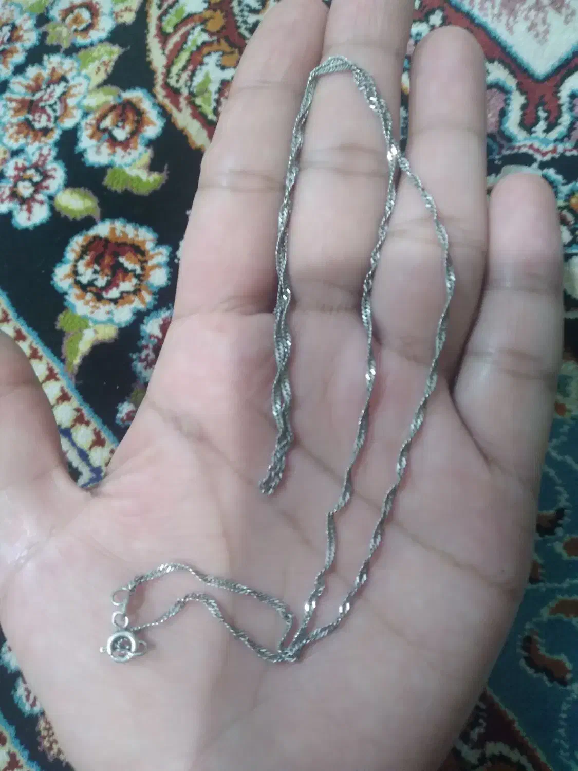 زنجیر نقره عیار ۹۲۵|جواهرات|زاهدان, |دیوار