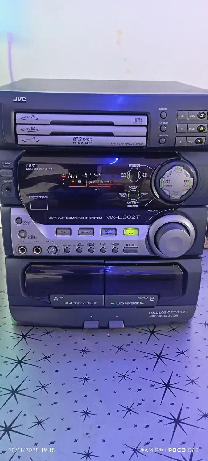 کلگی JVC در حد آک بدون خط و خش کیفیت صدا بالا|سیستم صوتی خانگی|محمدشهر, محمدشهر|دیوار