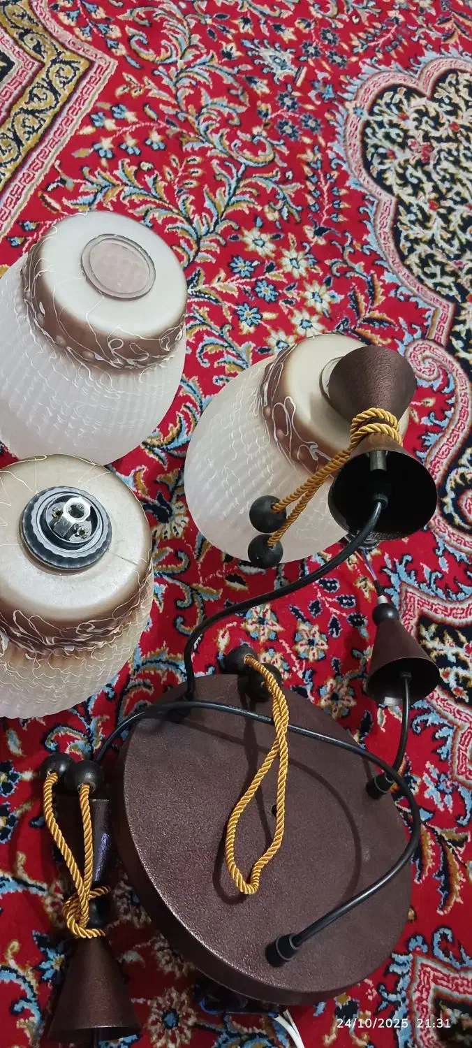 3عدد لوستر کار کرده|لوستر و چراغ آویز|کرمانشاه, |دیوار