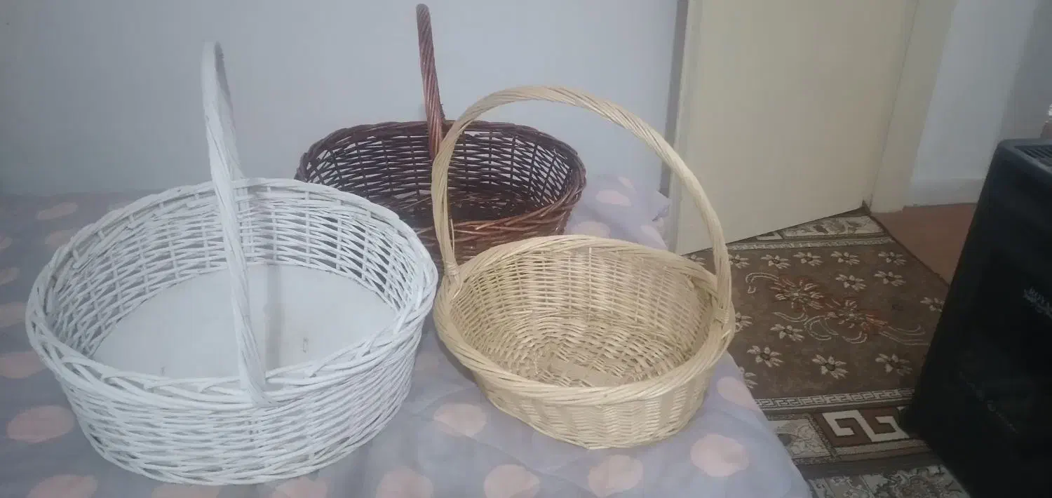 سبد چوبی|صنایع دستی و سایر لوازم تزئینی|بیستون, |دیوار