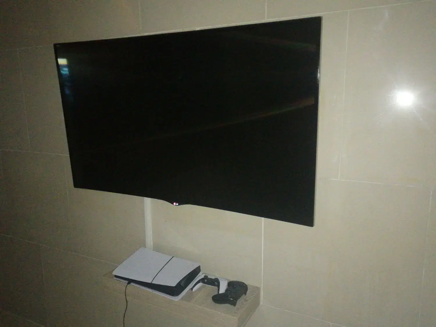 ال ای دی 55 اینچ منحنی|تلویزیون و پروژکتور|فلاورجان, |دیوار